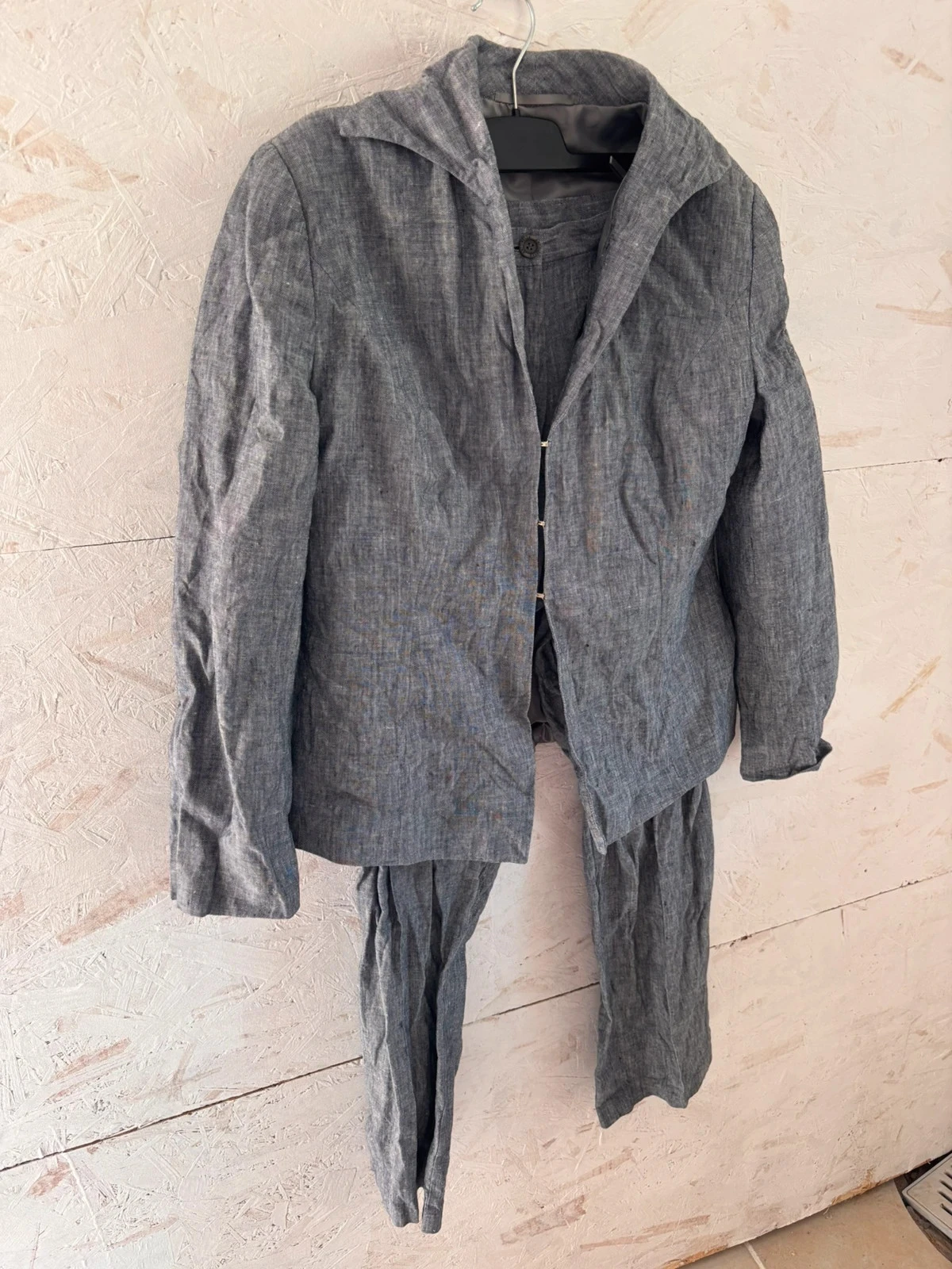 Conjunto de blazer de linho de verão Pause Café (Casaco + Calça) Tamanho 42 (L) Muito bom estado – photo 2